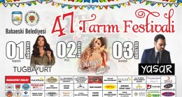 47. Babaeski Tarım Festivali bugün başlıyor