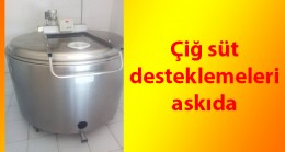 Çiğ süt desteklemeleri askıda