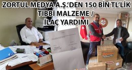 ZORTUL MEDYA A.Ş.’den deprem bölgesine tıbbi malzeme yardımı