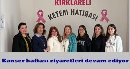 Kanser haftası ziyaretleri devam ediyor