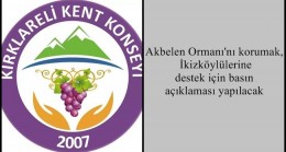 Akbelen Ormanı’nı korumak, İkizköylülerine destek için basın açıklaması yapılacak