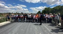 Karacaoğlan-Kuzuçardağı köyleri arasındaki köprünün açılışı yapıldı