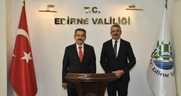 Vali Ekici’den Edirne’nin Yeni Valisine hayırlı olsun ziyareti  