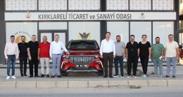 Kırklareli Ticaret ve Sanayi Odası’nın Yerli ve Milli Otomobili TOGG Kırklareli Yollarında