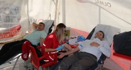 Hızırbey Camisinde kan bağışı kampanyası düzenlendi