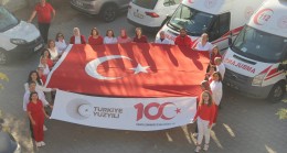 Cumhuriyet’in 100. yılı nedeniyle TÜRK BAYRAĞI açtılar