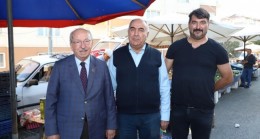 Murat Zortul ve Başkan Kadir Albayrak’tan Semt Pazarına Ziyaret