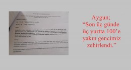 Aygun; “Son üç günde üç yurtta 100’e yakın gencimiz zehirlendi”