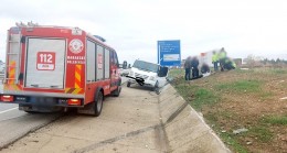 Babaeski’de trafik kazasında 2 kişi yaralandı