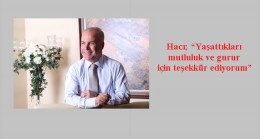 Hacı; “Yaşattıkları mutluluk ve gurur için teşekkür ediyorum”