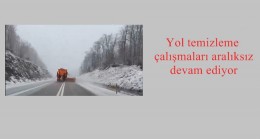 Yol temizleme çalışmaları aralıksız devam ediyor