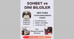 Her hafta başka bir konu için bilgiler verilecek