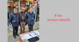 4 bin imzaya ulaşıldı