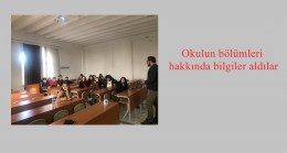 Okulun bölümleri hakkında bilgiler aldılar