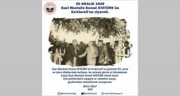 “Gazi Mustafa Kemal ATATÜRK’ün Kırklareli ’ne gelişinin 93. yılını en içten dileklerimle kutluyorum”