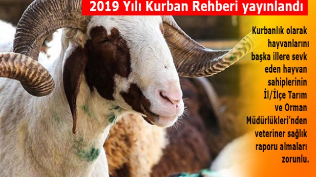 2019 Yılı Kurban Rehberi yayınlandı