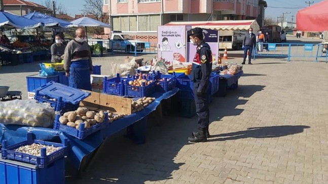 Semt pazarlarında koronovirüs tedbirleri