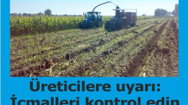 Üreticilere uyarı: “İcmalleri kontrol edin”