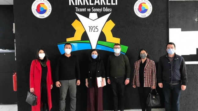 Kırklareli Üniversitesi Proje Ekibi, KTSO’yu ziyaret etti