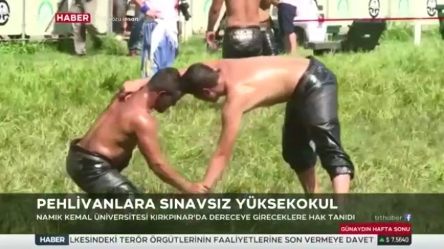 Pehlivanlara Sınavsız Yüksekokul