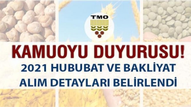 2021 Hububat ve Bakliyat Alım Detayları Belirlendi