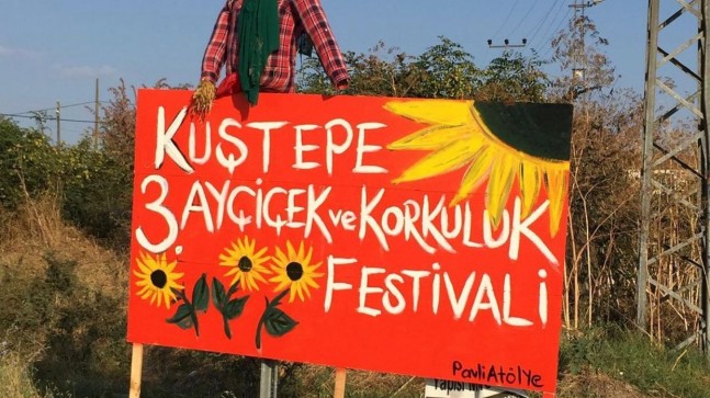 Kuştepe 3. Ayçiçek ve Korkuluk  Festivaline yoğun ilgi