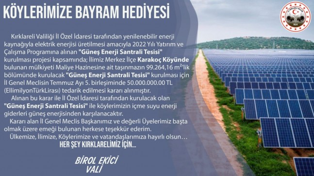 Köylere Bayram Hediyesi