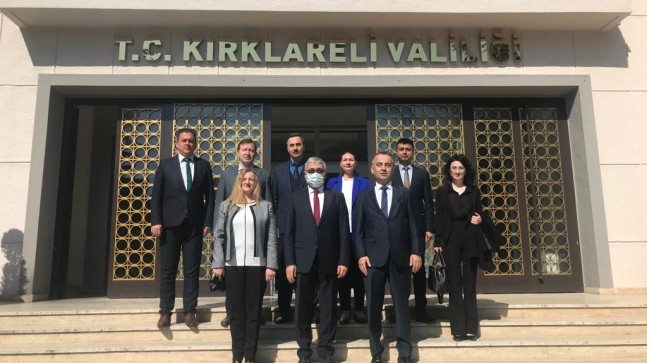 Valilikte makamda gerçekleşen bayramlaşmaya katıldılar