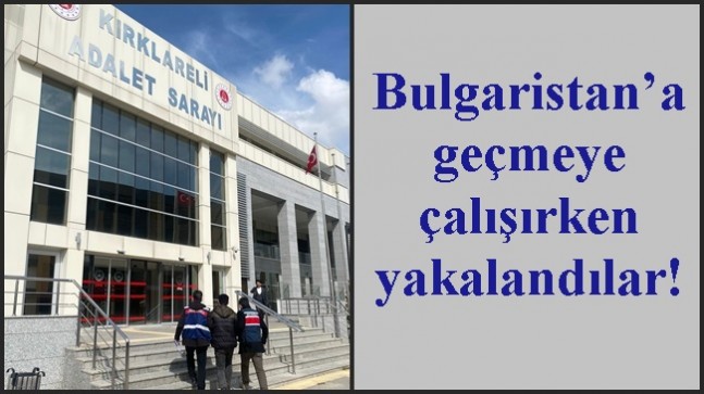 Bulgaristan’a geçmeye çalışırken yakalandılar