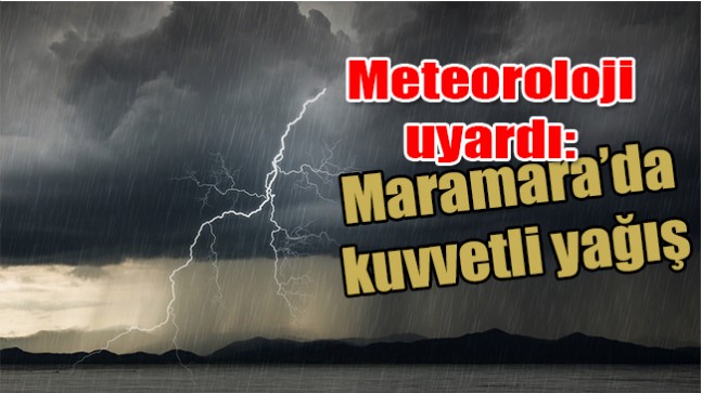 Meteoroloji uyardı: Gökgürültülü Sağanak Yağış