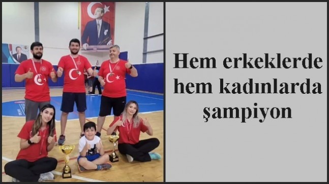 Hem erkeklerde hem kadınlarda şampiyon