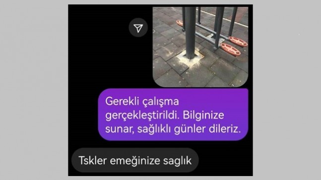 Gelen mesajlar ilgili birime aktarılıyor