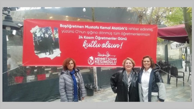 “24 Kasım öğretmenler günlerini kutluyoruz”