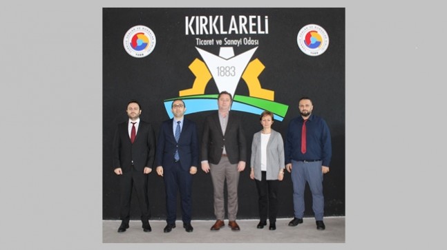 Kırklareli TSO Meclis Başkanı İsmail Hakkı Özsan, SGK Kırklareli İl Müdürlüğü personeli tarafından bilgilendirildi