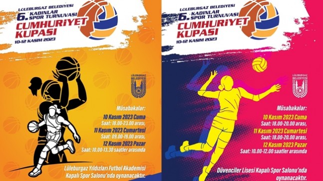 Turnuvada voleybol ve basketbolda 11 takım mücadele edecek