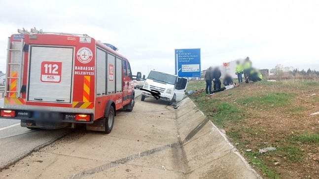 Babaeski’de trafik kazasında 2 kişi yaralandı