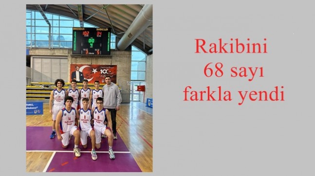 Rakibini 68 sayı farkla yendi