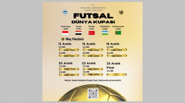 Futsal Dünya Kupası etkinliği düzenleniyor