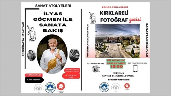 FOTOĞRAF DUAYENİ KIRKLARELİNE GELİYOR