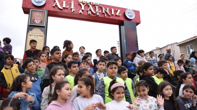 Muhtar Ali Yalnız Parkı açıldı