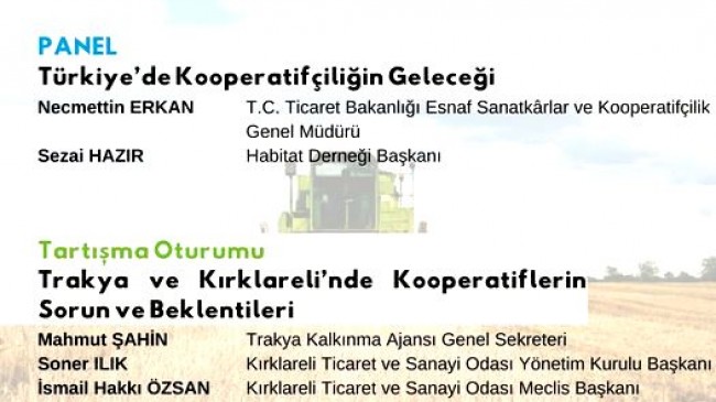 KOOPERATİFÇİLİĞİN GELECEĞİ KONUŞULACAK