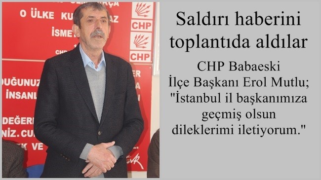 Saldırı haberini toplantıda aldılar