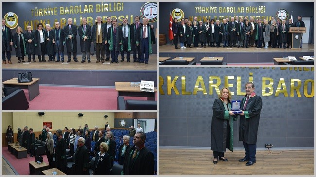 Barodan meslek büyüklerine plaket