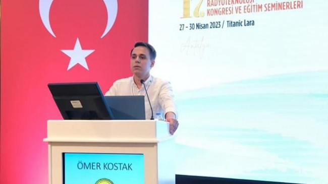 Radyoloji Teknisyeni Ömer Kostak sunum gerçekleştirdi