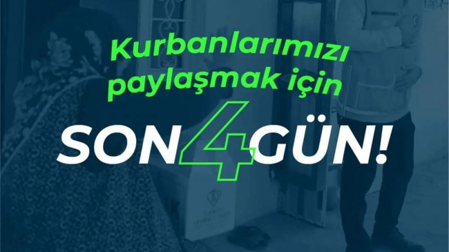 Vekaletle Kurbanda Son 4 Gün!