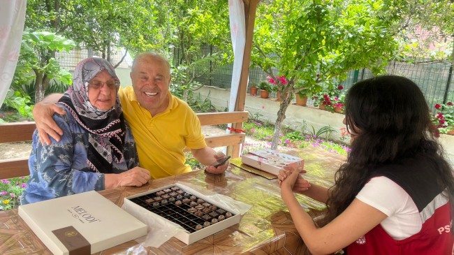 Babalar gününde Babaeski’de şehit ailesi ziyaret edildi