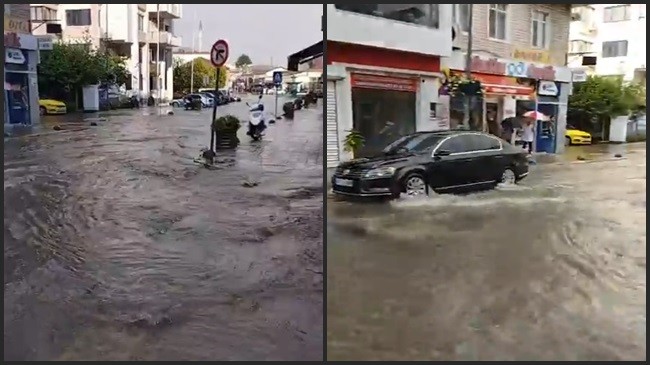 Şiddetli yağmurdan sonra Babaeski!