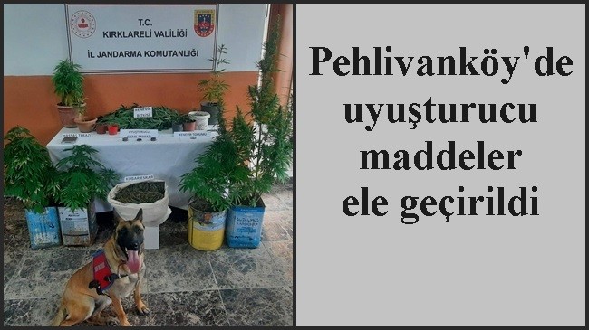 Pehlivanköy’de uyuşturucu maddeler ele geçirildi