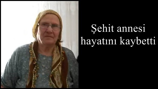 Şehit annesi hayatını kaybetti