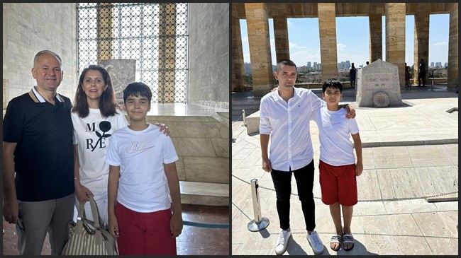 Başkan Türker ve ailesinden Anıtkabir ziyareti